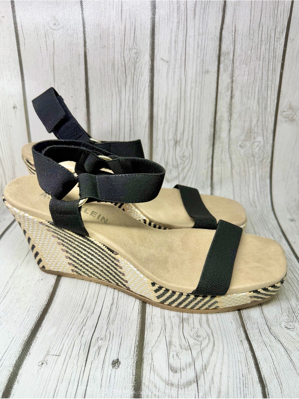 BRAND NEW Womens 11 Anne Klein Wynter Espadrille Wedge Sandal